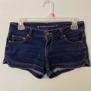 Dark Blue Denim Shorts